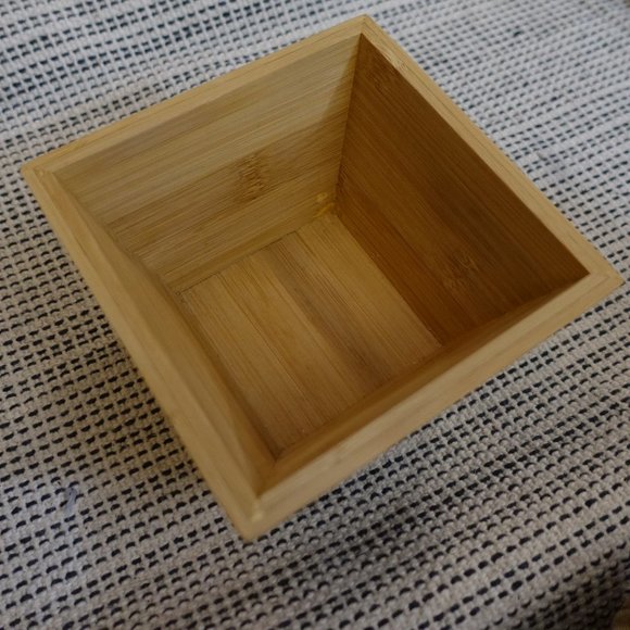 American Metalcraft BAM53 Square Bamboo Bowl - 5" - Picture 1 of 5